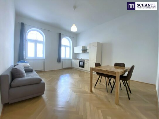 Schnell sein: Stilvoll sanierte Altbauwohnung + 2-Zimmer + perfekte Raumaufteilung + Top-Lage!