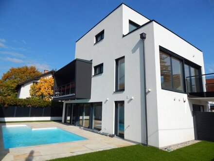 "PROVISIONSFREI" Luxuriöses Einfamilienhaus in Wien - 165m², 4 Zimmer, 3 Bäder, Pool, Garten, Balkon, Terrasse uvm.