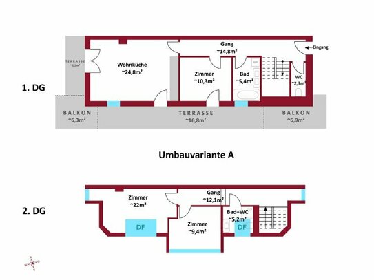 10 Minuten zur U2 - direkt am oberen Mühlwasser - nur noch 3 DG Maisonette verfügbar - grüne Ruhelage - Klimaanlage - T…