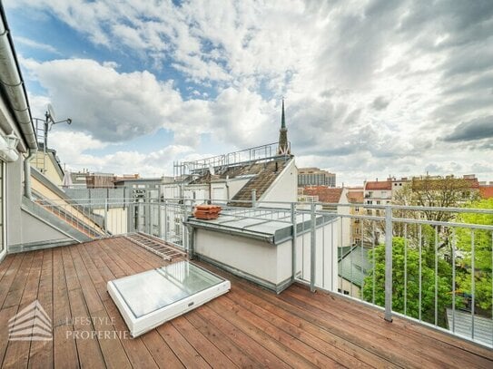 Erstbezug! Moderne 4-Zimmer Dachgeschosswohnung mit Dachterrasse, Nähe AKH