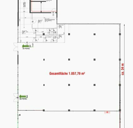 1.057 m² Geschäftsfläche im EG