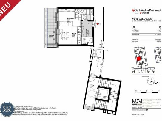 2-Zi mit Terrasse im DG - TOP 261 (AB JUNI)