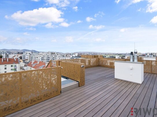 Erstbezug mit Traumaussicht *** ca 60m² Dachterrasse *** Nähe U1 Kagraner Platz