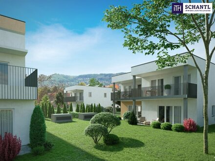 Eine moderne 67m² Gartenwohnung zum Genießen und Träumen - großer 181m² Eigengarten mit Blick ins Grüne - sehr gute Ver…