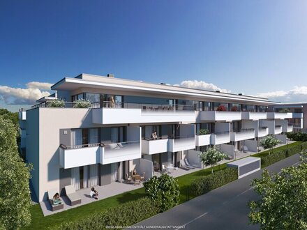 Aigen:  Helle 2-Zimmer-Dachgeschosswohnung mit großer Südterrasse!