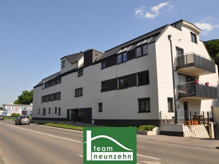 TERRASSE & DACHTERRASSE - NEUBAU IM STADTZENTRUM UND BEIM HAUPTPLATZ VON PURKERSDORF! ANLAGE! - JETZT ZUSCHLAGEN