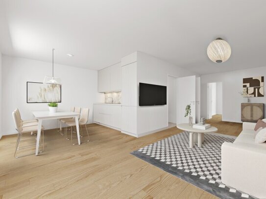 HERRLICHE DACHGESCHOSSWOHNUNG MIT BALKON UND FAN COIL KÜHLUNG