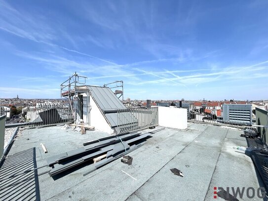 PROVISIONSFREI | Erstbezug | Penthouse mit ca. 59 m² Panorama-Dachterrasse | 4-Zimmer | TG-Stellplatz optional | Nachha…