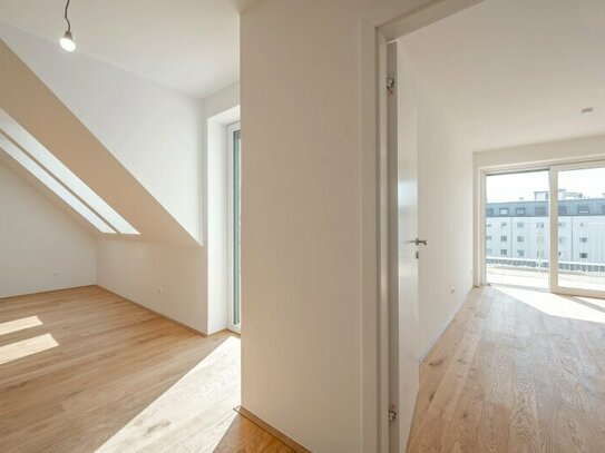 ++NEW++ High-quality 3-room attic first occupancy with approx. 25m² terrace/balcony!