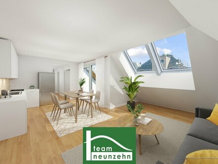 Tolles Investment!! 3 Zimmer Dachgeschosstraum + Terrasse südlich ausgerichtet auf EIGENGRUND! U1!. - WOHNTRAUM