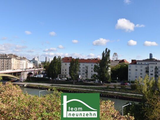 Stadtwohnung in Bestlage: Nähe Urania, Wien Mitte und Prater - 3.Zimmer-Traum mit Balkon und Donaukanal-Blick