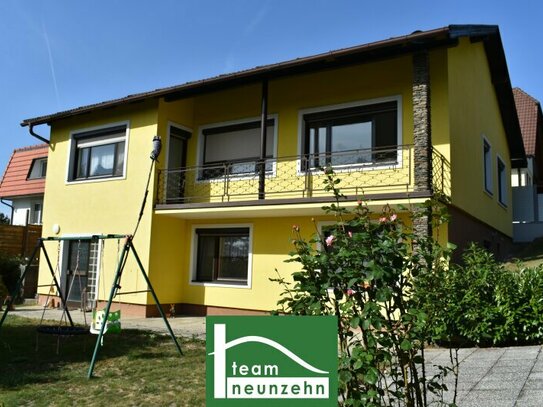 Einfamilienhaus-Fernsicht, Traumlage, 4 Zimmer + ausgebautem Wohnkeller in Großhöflein. - WOHNTRAUM
