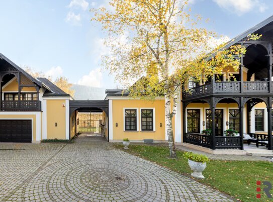 Herrschaftliche Villa in elitärer Lage direkt am Wienfluss | ca. 5.207m² Grundstücksfläche | Indoor Pool mit Wellnessoa…