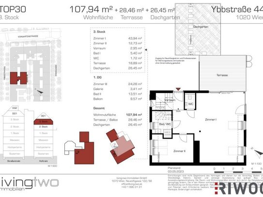 Einzigartige 3-Zimmer Dachgartenwohnung komplett in den Innenhof gerichtet | UBahnnähe | Erstbezug