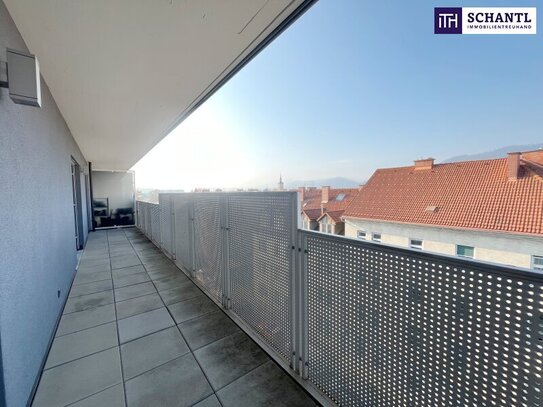 ENTZÜCKEND AUFGETEILTE 3-Zimmer WOHNUNG im 5. OG (obersten) mit WEST-BALKON! Sofort verfügbar!