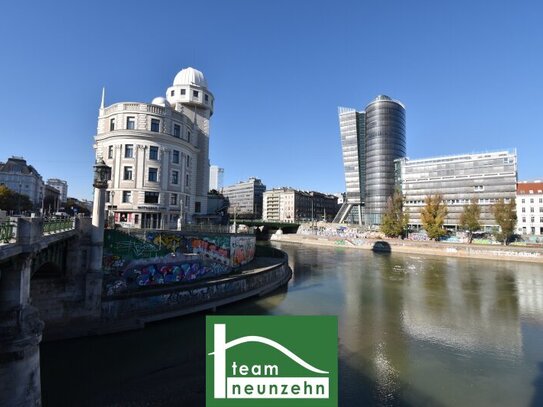 Tolle Familienwohnung in Traumlage: direkt bei der Urania, Wien Mitte und Prater - Donaukanal-Blick. - WOHNTRAUM