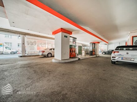 Lukrative Tankstelle mit Werkstatt und vermietbaren Garagenplätzen, Nähe Westbahnhof