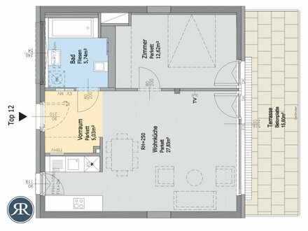 Helle 2-Zimmer Wohnung mit Terrasse in Ruhelage (AB APRIL)