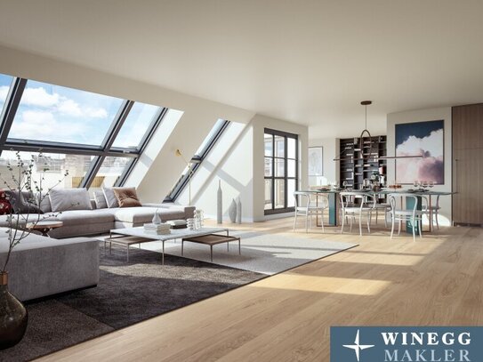 DACHTRAUM mit WIENBLICK! Penthouse auf einer Ebene mit grandioser Dachterrasse