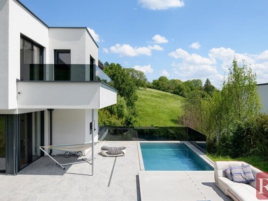 Modernes Wohnglück in Klosterneuburg - Luxuriöses Einfamilienhaus mit Fernblick über Wien und den Leopoldsberg