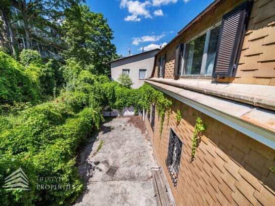 Historische Villa mit Studie für Ausbauprojekt in Grinzinger Bestlage