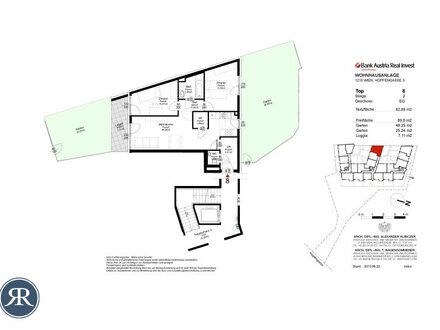 3-Zimmer im EG mit Garten/Loggia - Top 208 (AB NOVEMBER)