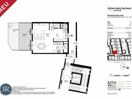 3-Zi mit Garten/Terrasse und Balkon im EG/1.OG - TOP 401 (AB JÄNNER)
