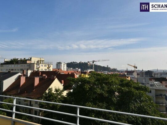 Mietwohnung mit Schlossberg-Märchenblick - einem Balkon und einem schönen Badezimmer - in 8020 Graz - PROVISIONSFREI!