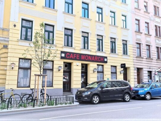 ABLÖSEFREIE BAR ODER CAFE IN GUTER FREQUENZLAGE, 98 m2 Nutzfläche, U4-Schönbrunn-Nähe, teilmöbliert, Sanitäranlagen