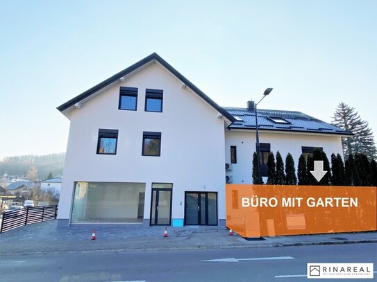 HAUPTSTASSE | Büro mit 2,5 Zimmern | Terrasse & Garten | inkl. Stellplatz