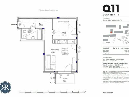 2-Zi. mit Balkon im 1.OG - TOP 707 (AB JUNI)