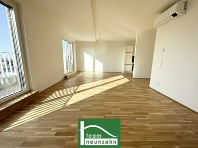 Lichtdurchflutete Dachterrassen-Wohnung mit Blick über Wien - mit Klimaanlage (in allen Zimmern) & Fußbodenheizung + automatische Jalousien - PROVISIONSFREI