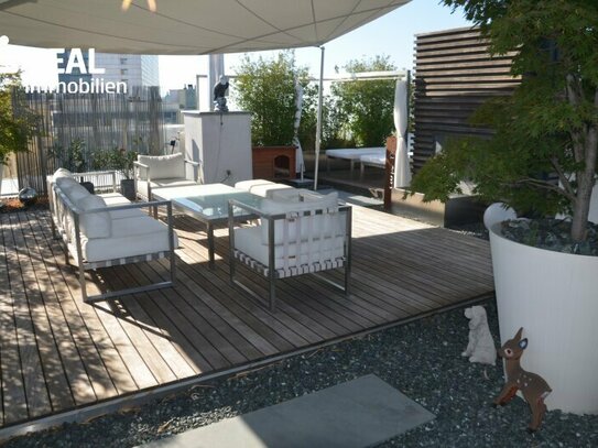 3-Zimmer-Eigentumswohnung im DG - 360° Rundumblick - 104 m² Dachterrasse mit Whirlpool