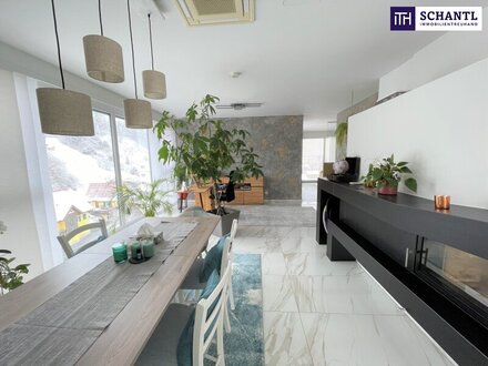 Mit dem Lift direkt ins 143m² große Penthouse - Hochwertige Ausstattung & POOL mit Glasboden ins Wohnzimmer runden das…