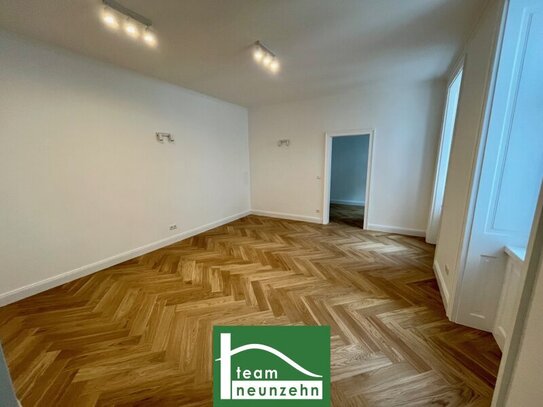 Altbau-Charme topsaniert! Wunderschöne Wohnung in begehrter Lage Nähe Vorgartenmarkt. Bewilligter Balkon!