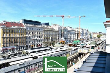 Absoluter Wohntraum direkt am Naschmarkt ! Einzigartige DG-Maisonette mit Terrasse und Wintergarten ! Sofort beziehbar ! Jetzt mit 3D-Rundgang - Link im Text