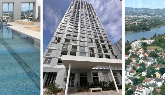 2-Zimmer-Luxuswohnung inkl. hochwertiger Küche und Loggia Außenfläche im 15. Stock im TwentyTwo Tower /AP05 T133