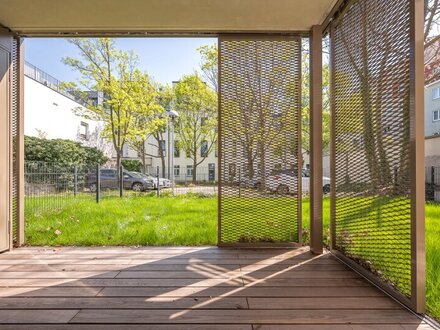 EDUART-Die Kunst des Wohnens: Hochwertiger 2-Zimmer NEUBAU-ERSTBEZUG mit 40m² Garten und 10m² Terrasse! (8/6)