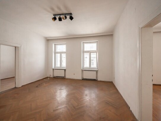 ++NEU++ renovierungsbedürftige 3-Zimmer ALTBAU-WOHNUNG in sehr guter Lage!