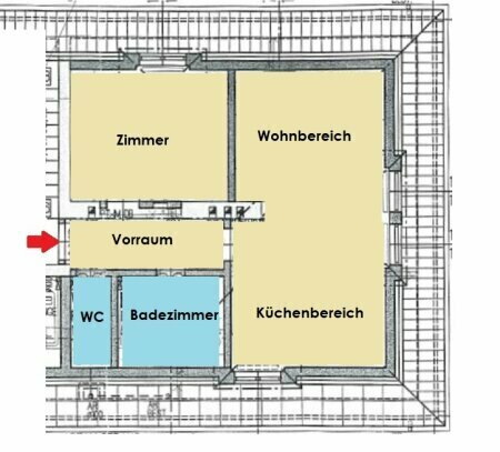 2 Zimmer, Gratisparkplatz und Gartennutzung