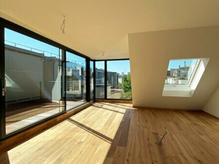 3-4 Zimmer Wohnung mit großzügiger Dachterrasse in den Innenhof gerichtet | ERSTBEZUG