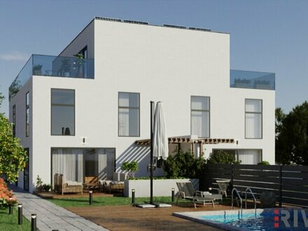 Exklusive Doppelhaushälfte-5 Zimmer-Modern+Seeblick-Nähe Tulln an der Donau