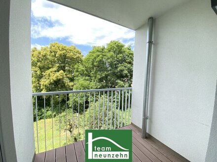 UNBEFRISTET! Blick ins Grüne in ruhiger Seitengasse der Linzer Straße! West-Balkon, Einbauküche, Fußbodenheizung und vi…