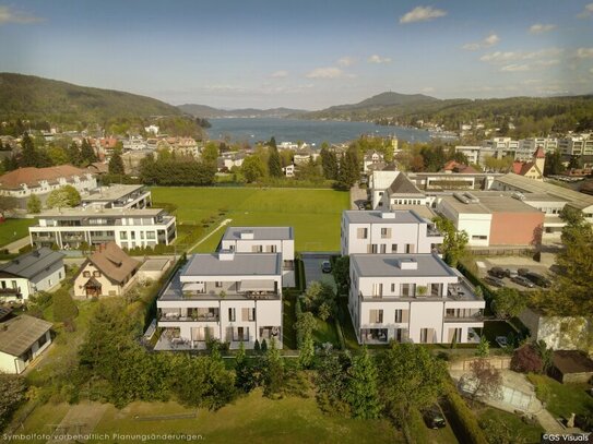 Luxuriöser Erstbezug: 3-Zimmer Wohnung in Velden am Wörthersee mit privatem Seezugang.