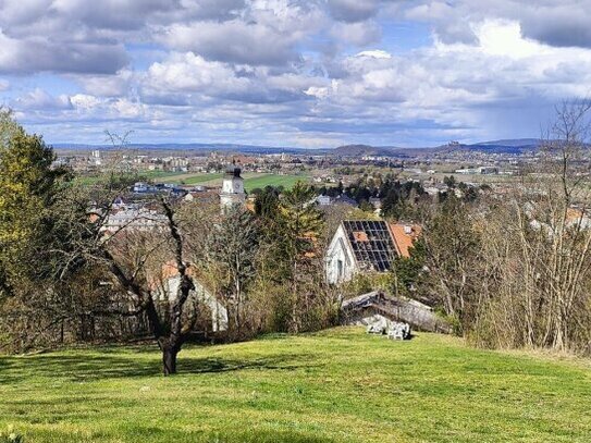 Großes Grundstück in traumhafter Bisamberger Grünruhelage mit Fernblick