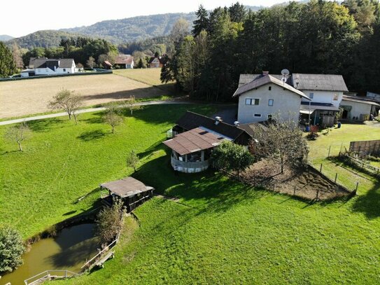 Außergewöhnliche Liegenschaft in Ruhelage auf 11.510 m² Grund mit Fischteich