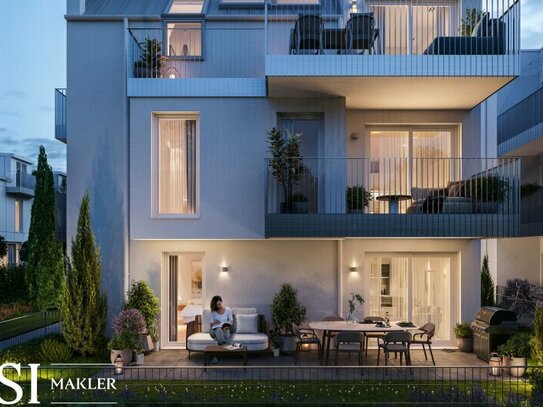 Apartments Alte Donau: Moderne 2-Zimmer-Eigentumswohnung mit Terrasse und Garten - PROVISIONSFREI!