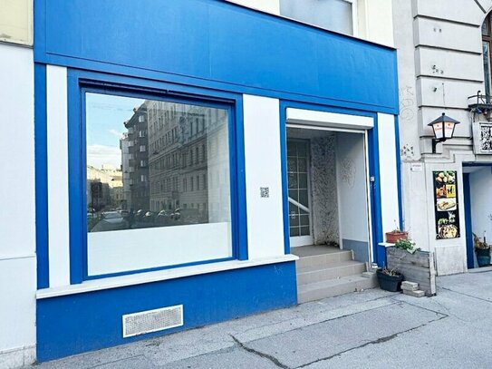 LIECHTENSTEINSTRASSE, straßenseitiges 73 m2 Geschäftslokal - Büro - Atelier, 2 Räume, Extraküche, Sanitäranlage, U4/U6-…