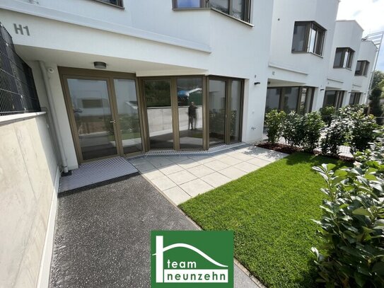 INVESTMENT! BEREITS FERTIGGESTELLT! 2 HOCHWERTIGE NEUBAU-TOWNHOUSES MIT GÄRTEN UND TERRASSEN IM HOFTRAKT!! 3 GARAGEN un…