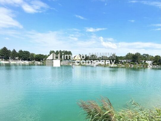 Auf Pachtgrund: Sonniges Sommerdomizil am Badesee direkt in Wien